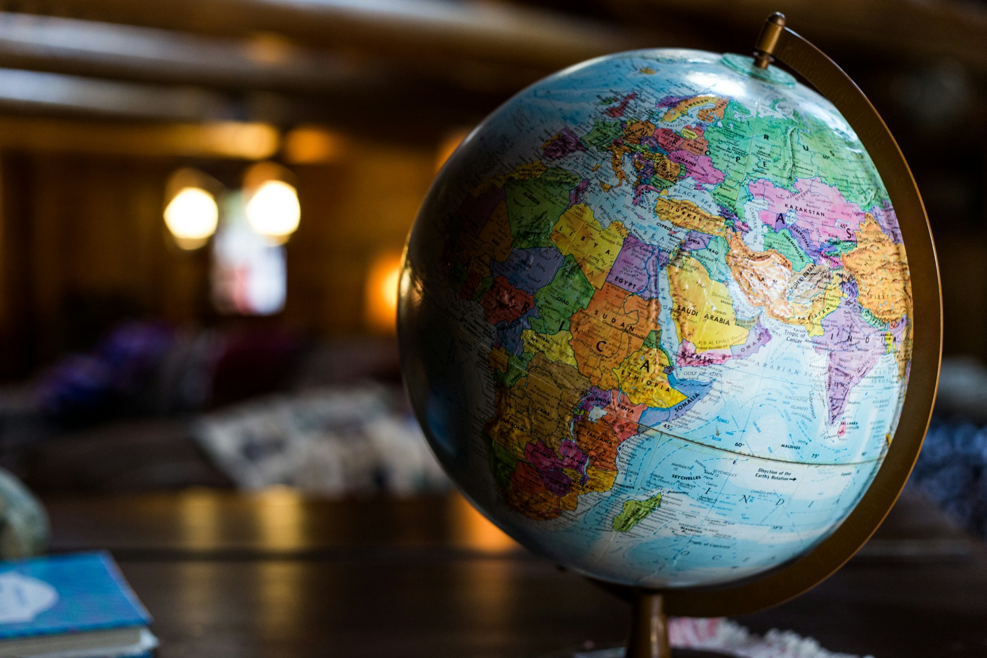 Globe representing global geopolitics